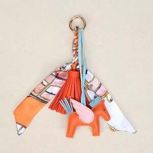 Horse & Tassel Charm with Twilly Scarf Bag Charms